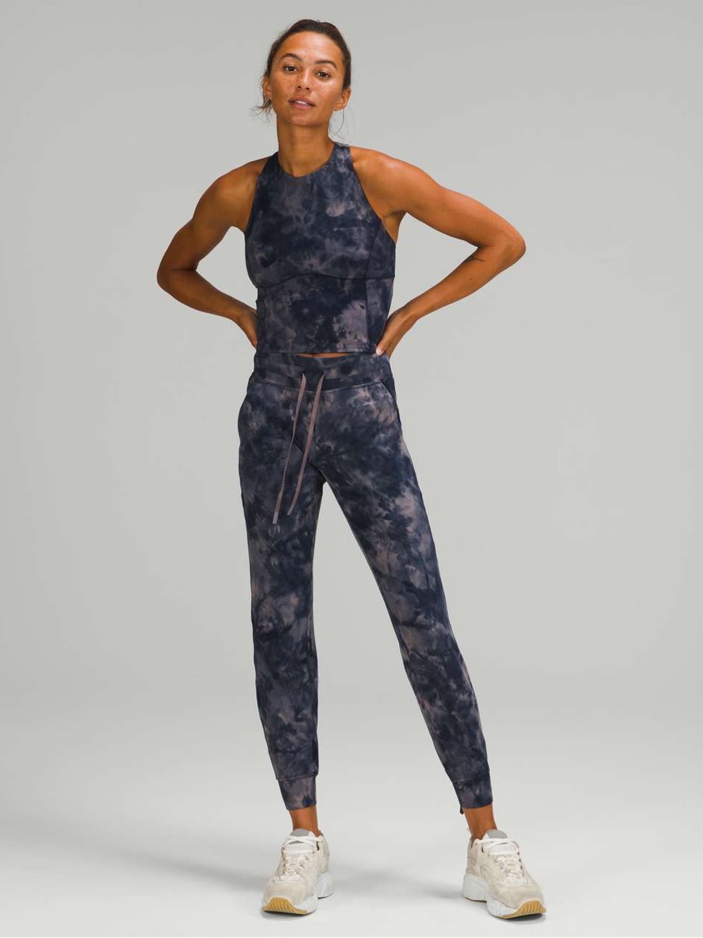 lululemon Ready to Rulu Jogger Crop Diamond Dye Lunar Rock True Navy Size 10
